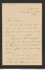 Nachlass Franz Steindachner, Brief von Gabriel Adolphe Boucard an Franz Steindachner (12.05.1880), Inv.Nr. 47.07, Seite 1